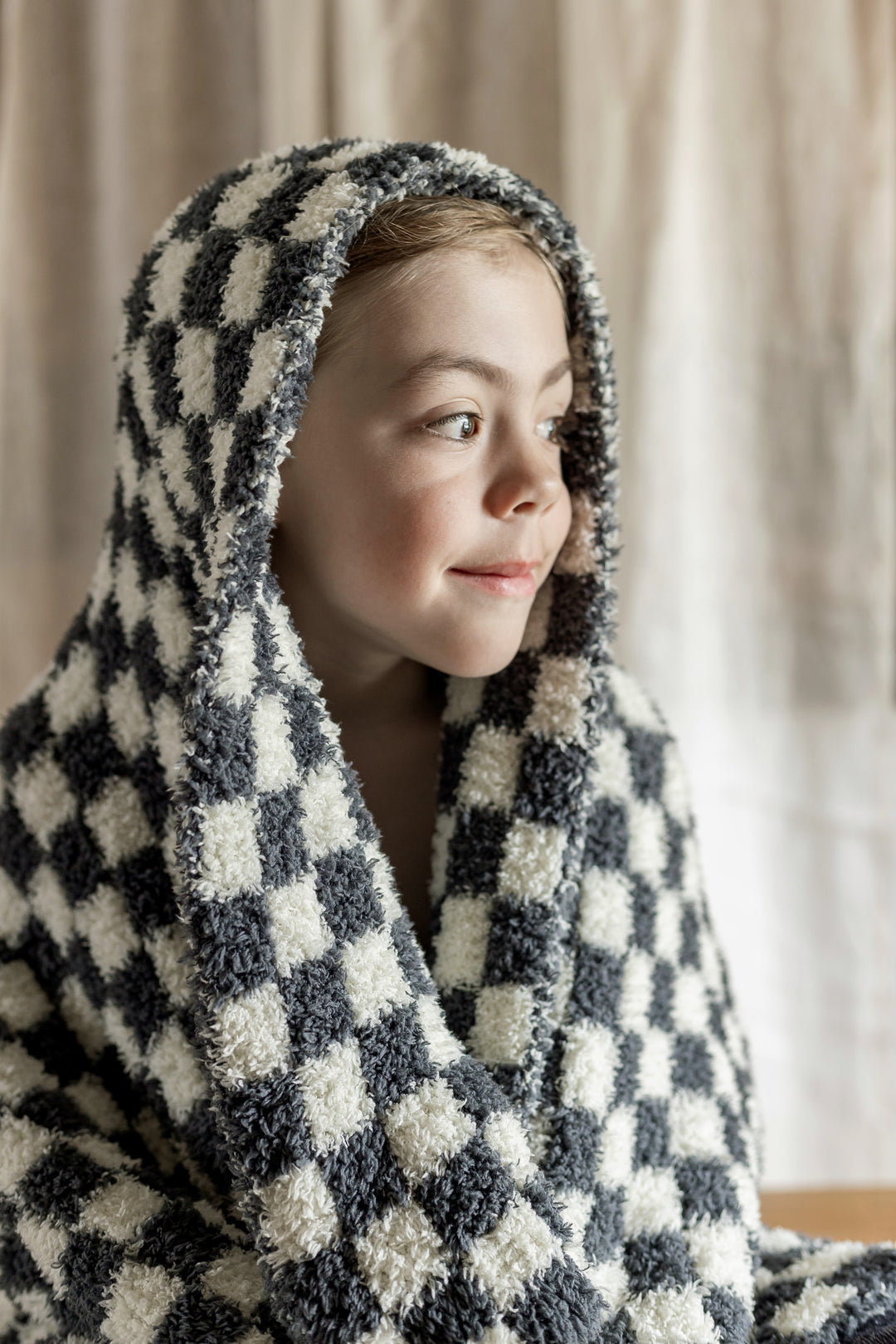 Turbulence & Baby's Breath Check Print Toddler Blanket