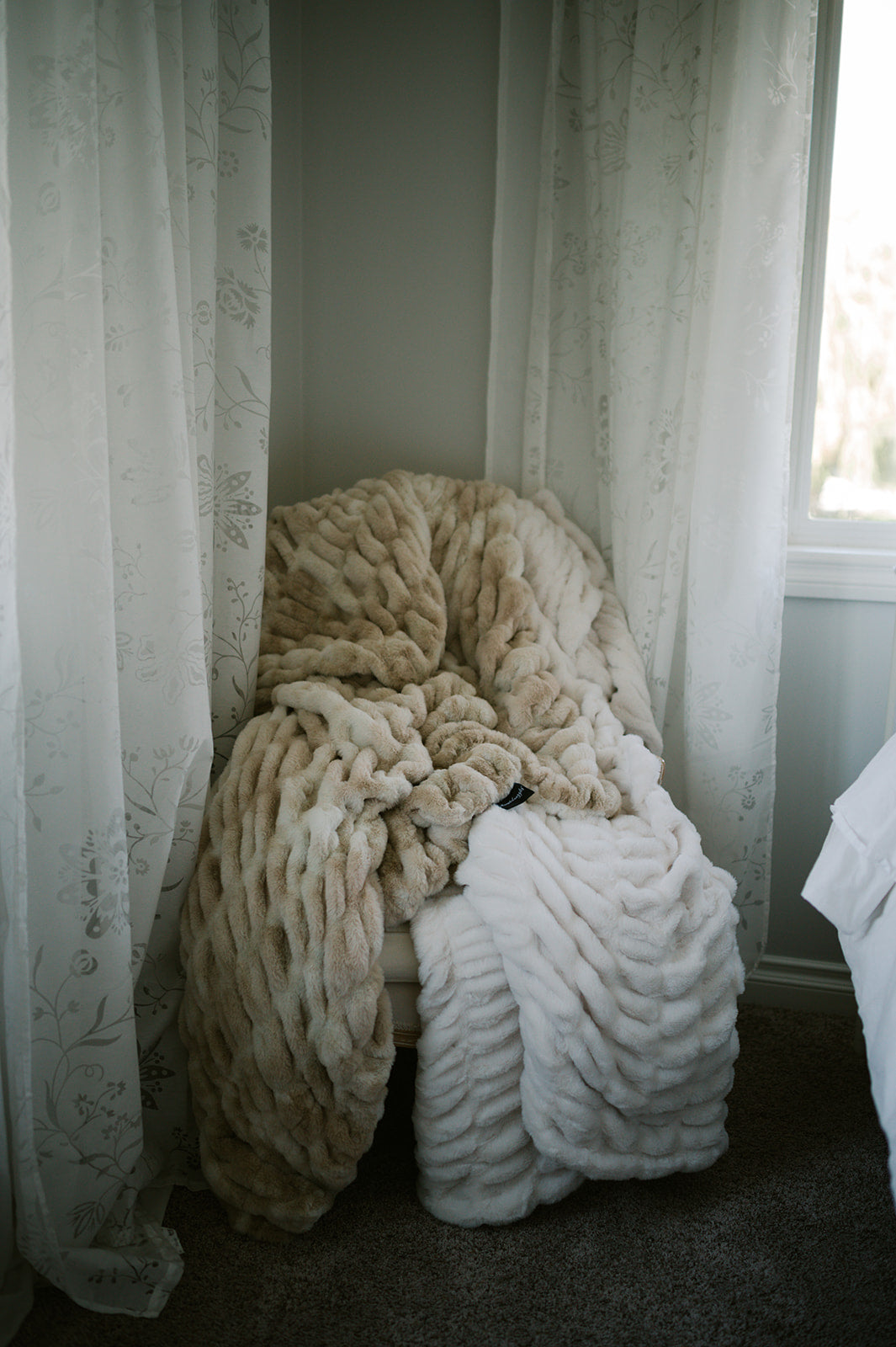 Caramel Swirl Double-sided Minky Blanket