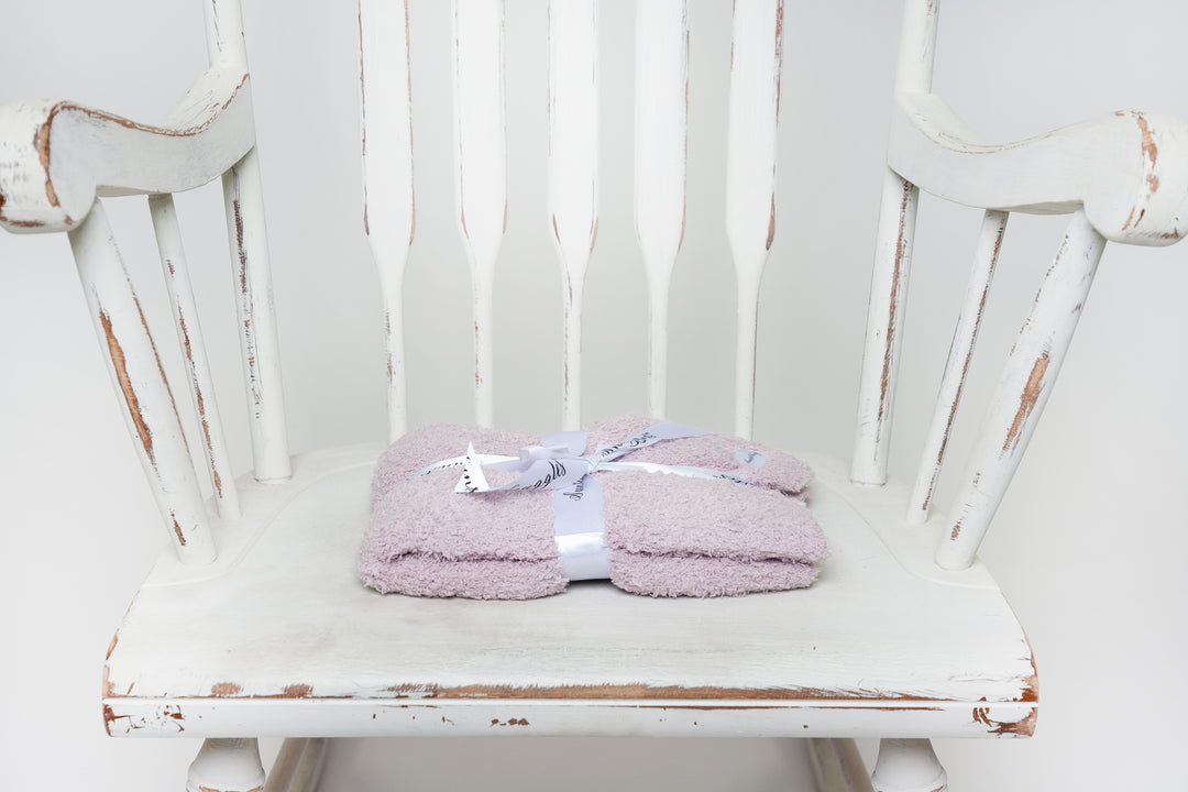 Iced Lilac Solid Double Layered Print Lovey