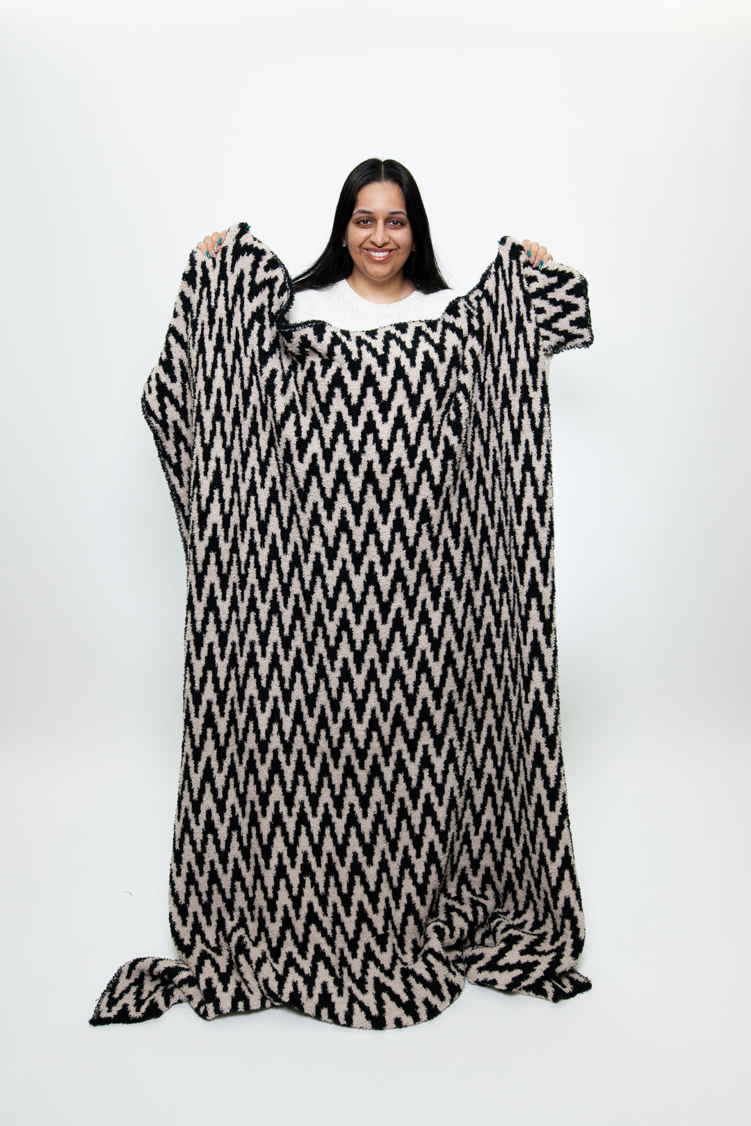 Tap Shoe & Rainy Day Chevron Print Throw