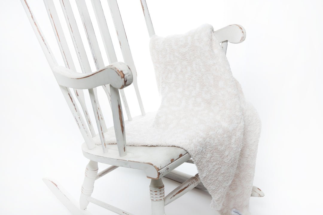 Blush & Off White Leopard 2.0 Print Toddler Blanket