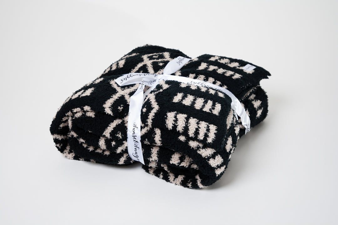 Tap Shoe & Rainy Day Diamond Point Print Throw