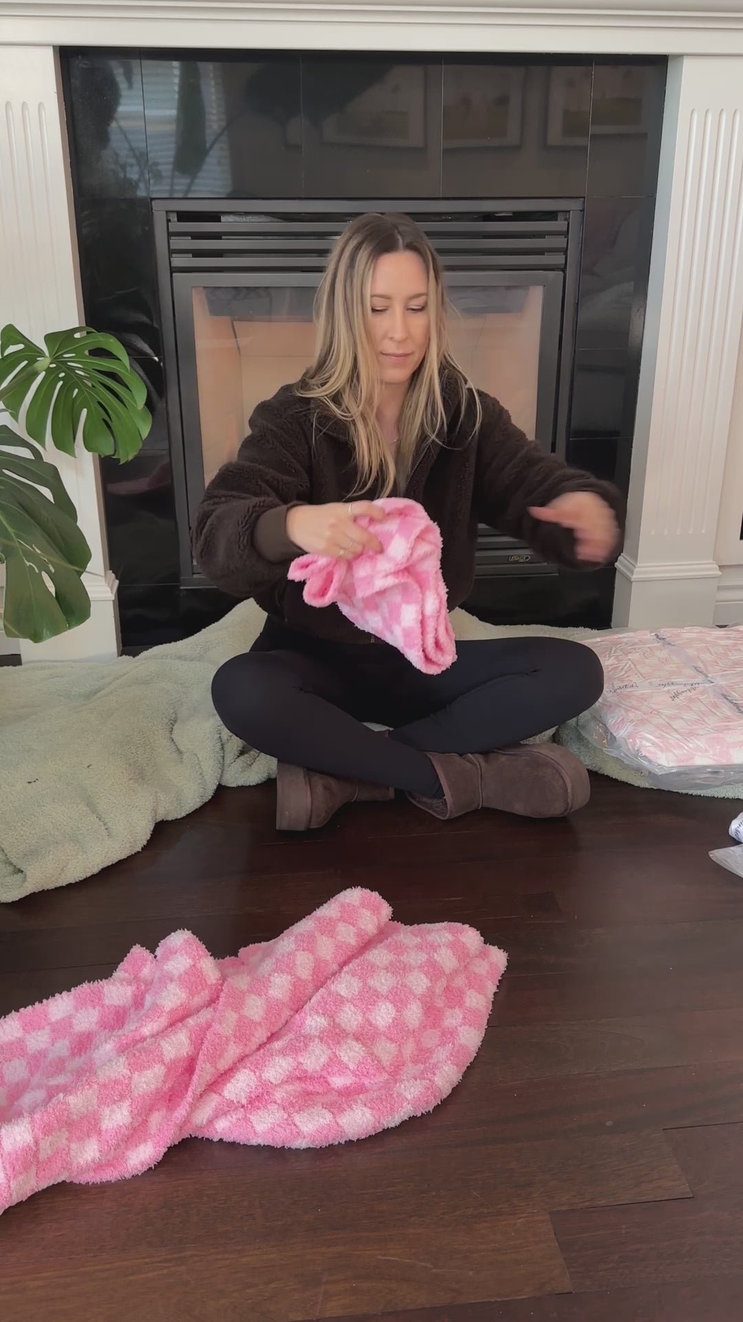 Cotton Candy Check Print Lovey