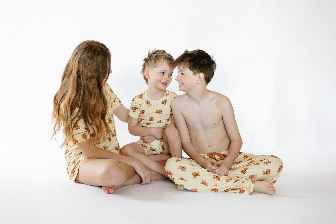 Kids Teddy Bear Long Sleeve Pajama Shirt