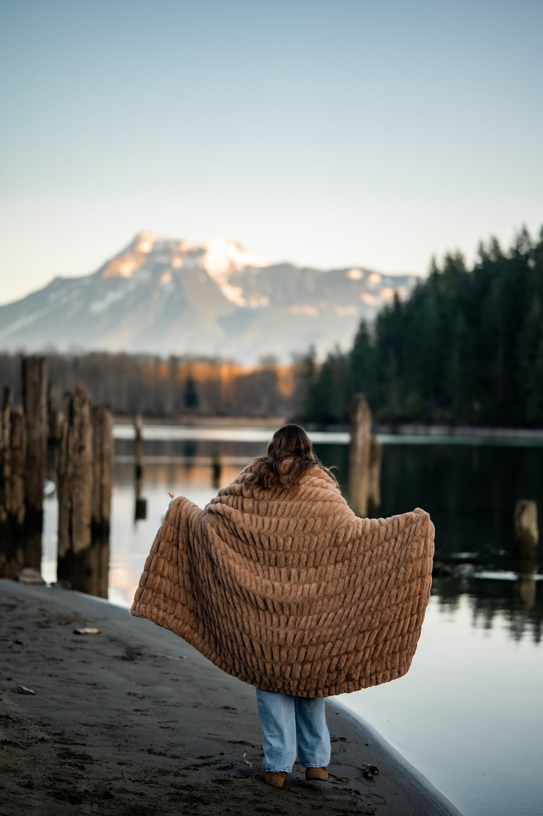 Mushroom Minky Blanket