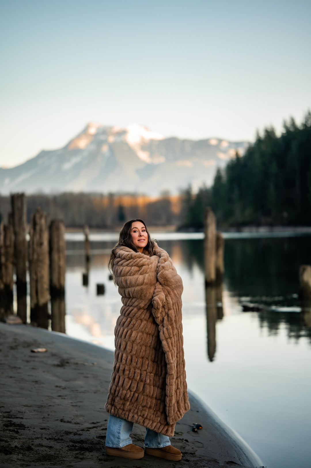 Mushroom Minky Blanket