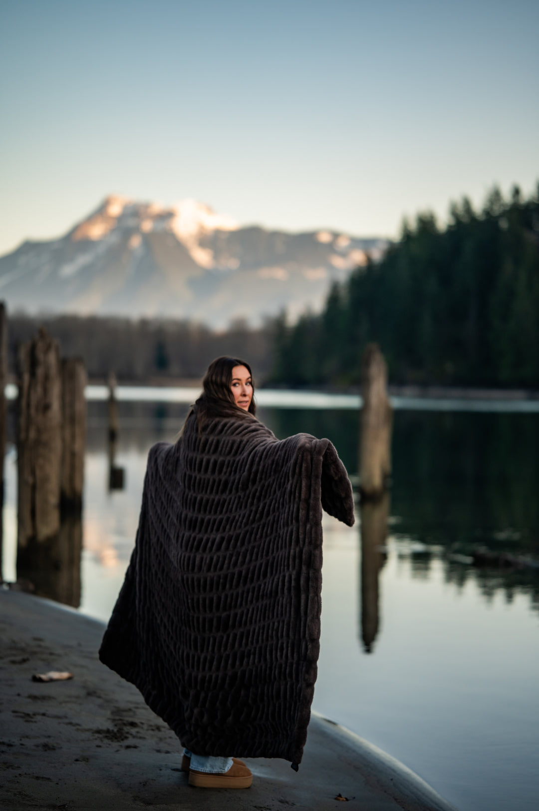 Dark Chocolate Minky Blanket