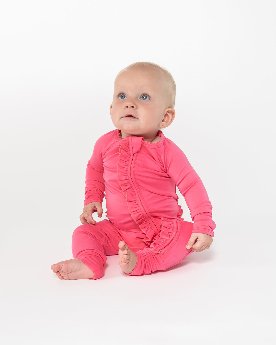 Convertible Footed Onesie - Pink Lemonade