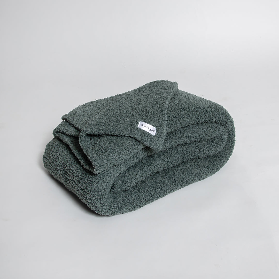 Dark Forest Solid Double Layered Print Extended Throw