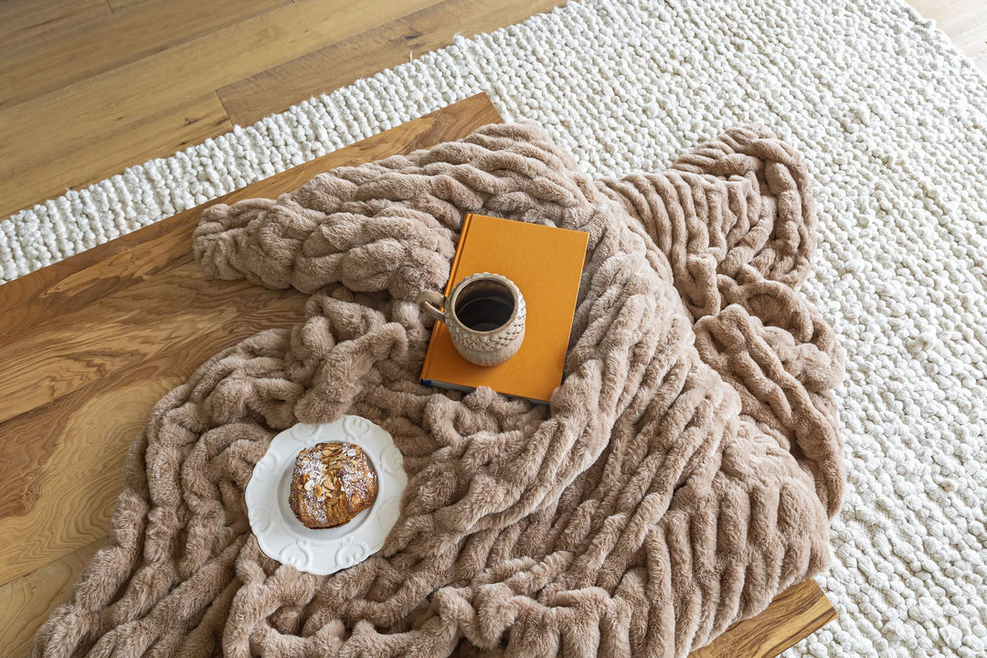 Mushroom Minky Blanket