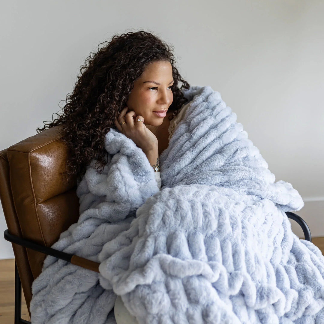 Baby Blue Minky Blanket
