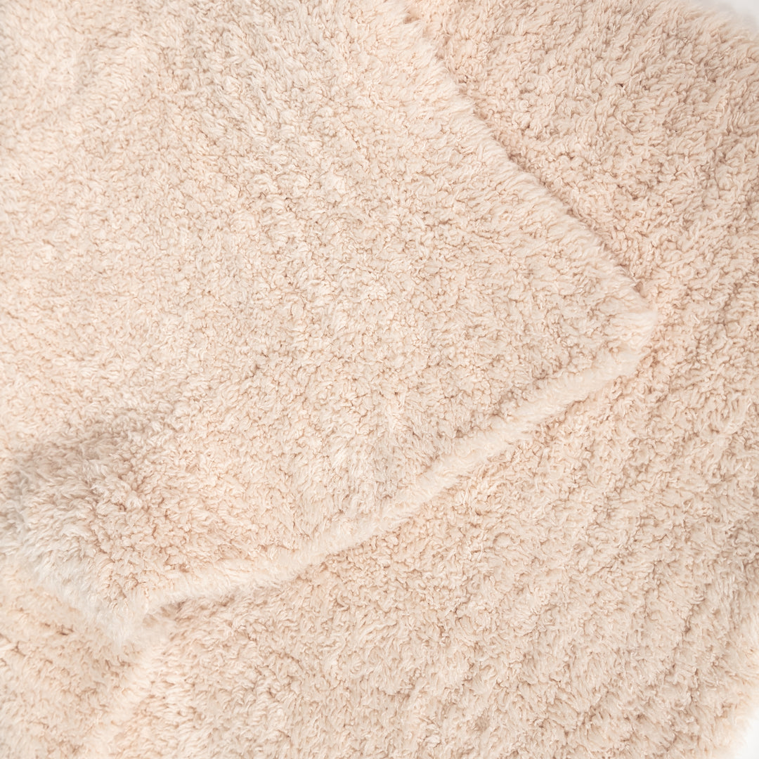 Sandy Beach Solid Ribbed Border Lovey