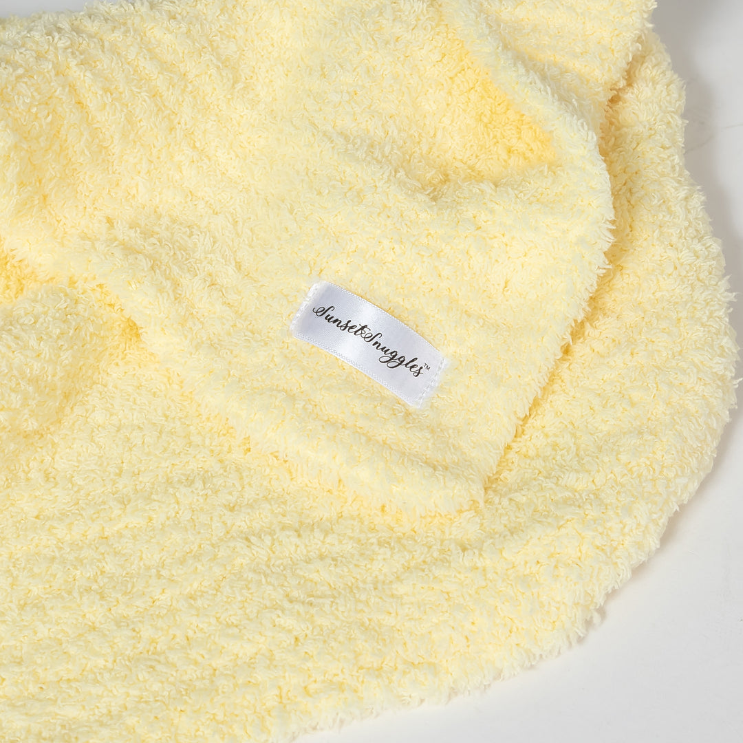 Pastel Yellow Solid Ribbed Border Toddler