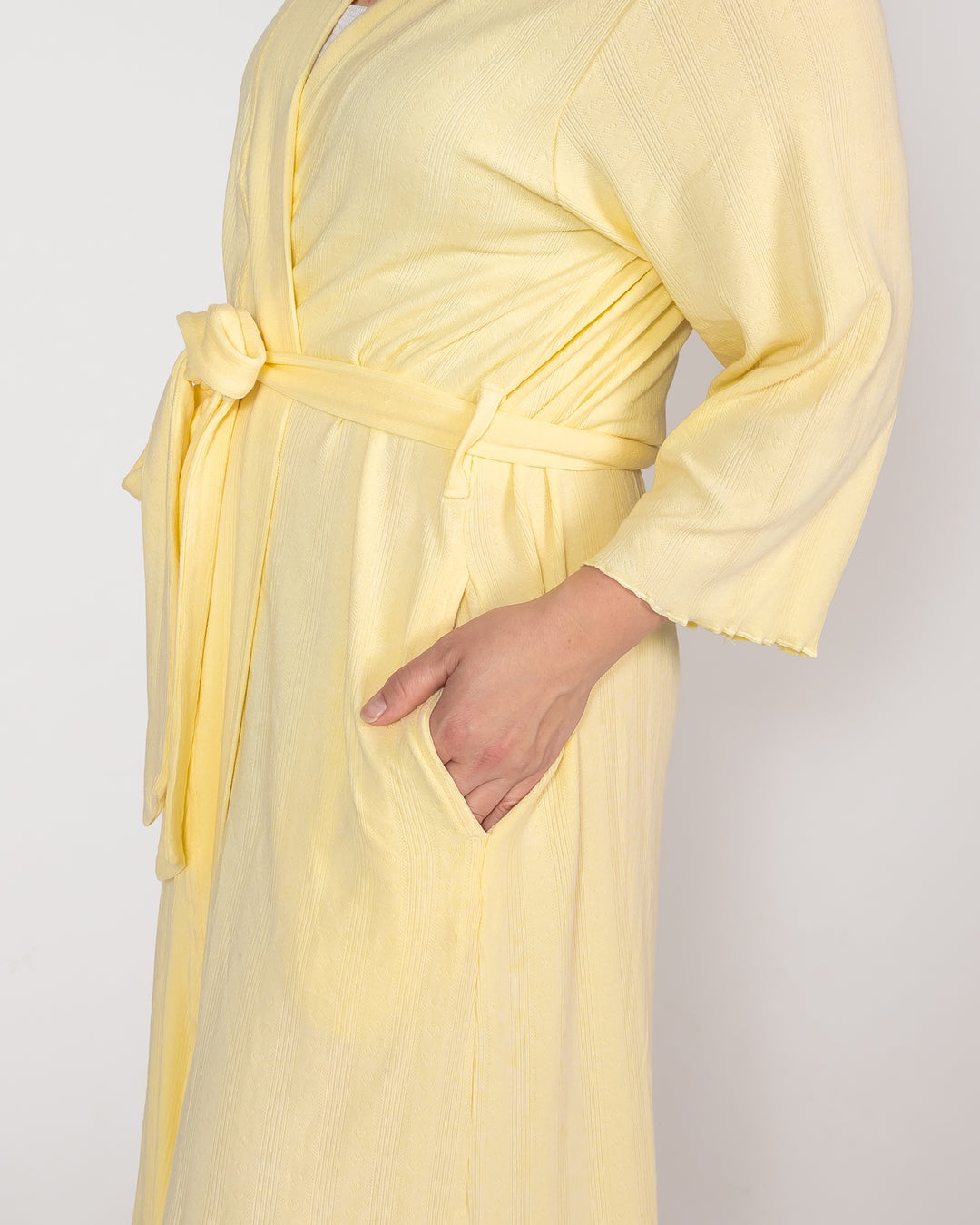 Ladies Robe - Pastel Yellow