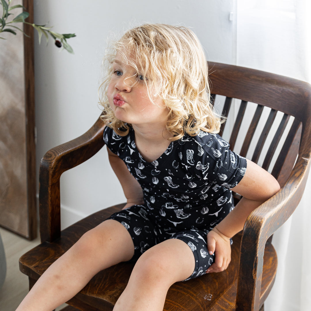 Kids Short PJ Set - Country Nights