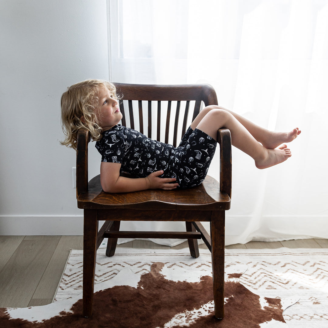 Kids Short PJ Set - Country Nights