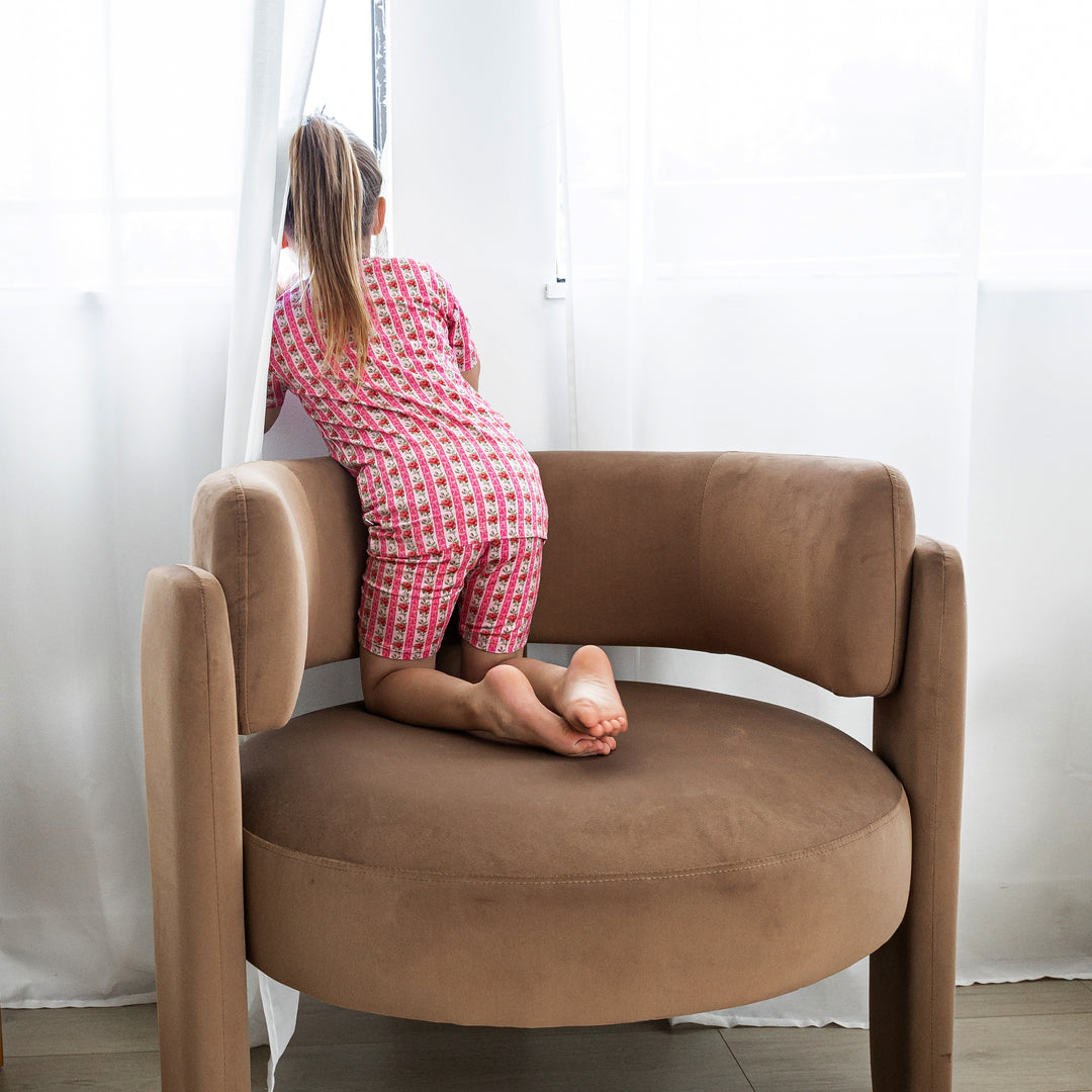 Kids Short PJ Set - Rose &amp; Bows