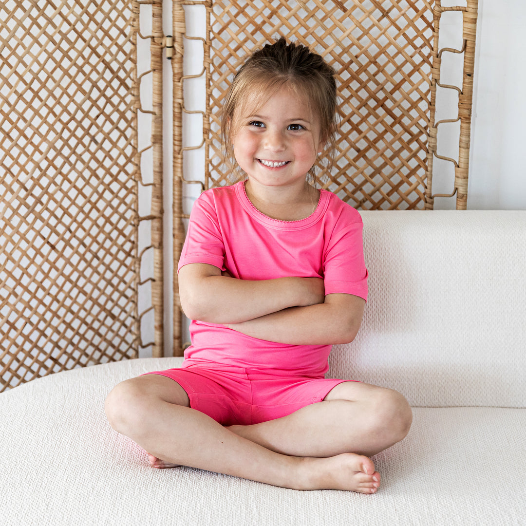 Kids Short PJ Set - Pink Lemonade