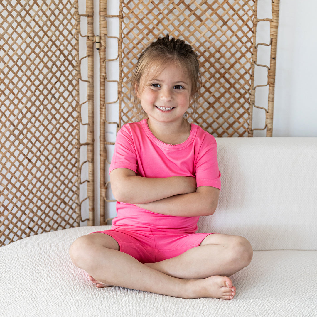 Kids Short PJ Set - Pink Lemonade