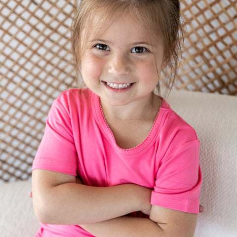 Kids Short PJ Set - Pink Lemonade