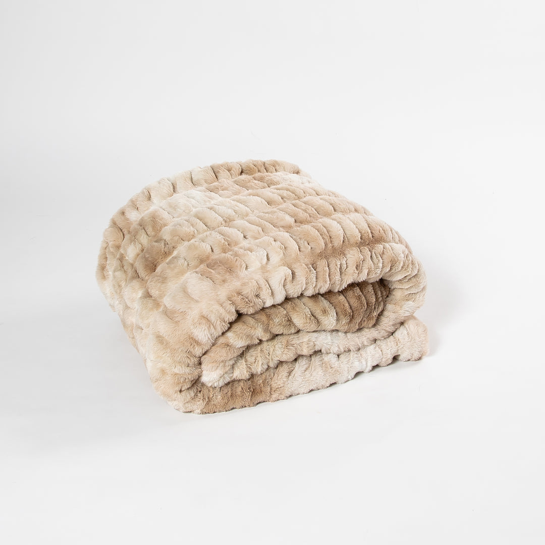Caramel Swirl Double-sided Minky Blanket