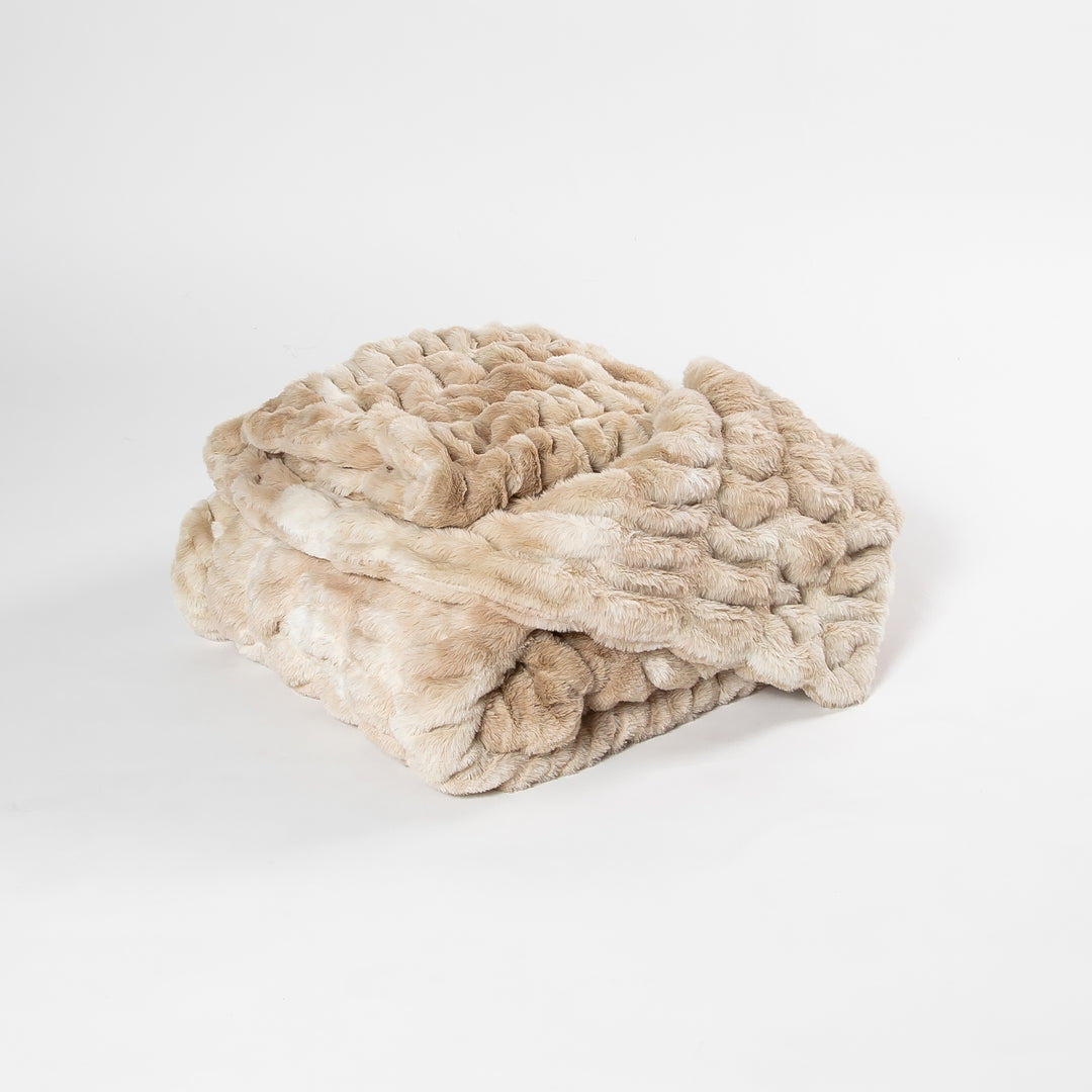 Caramel Swirl Double-sided Minky Blanket