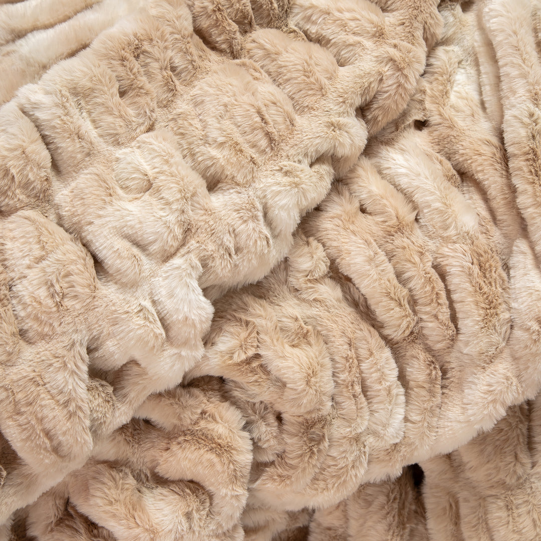 Caramel Swirl Double-sided Minky Blanket