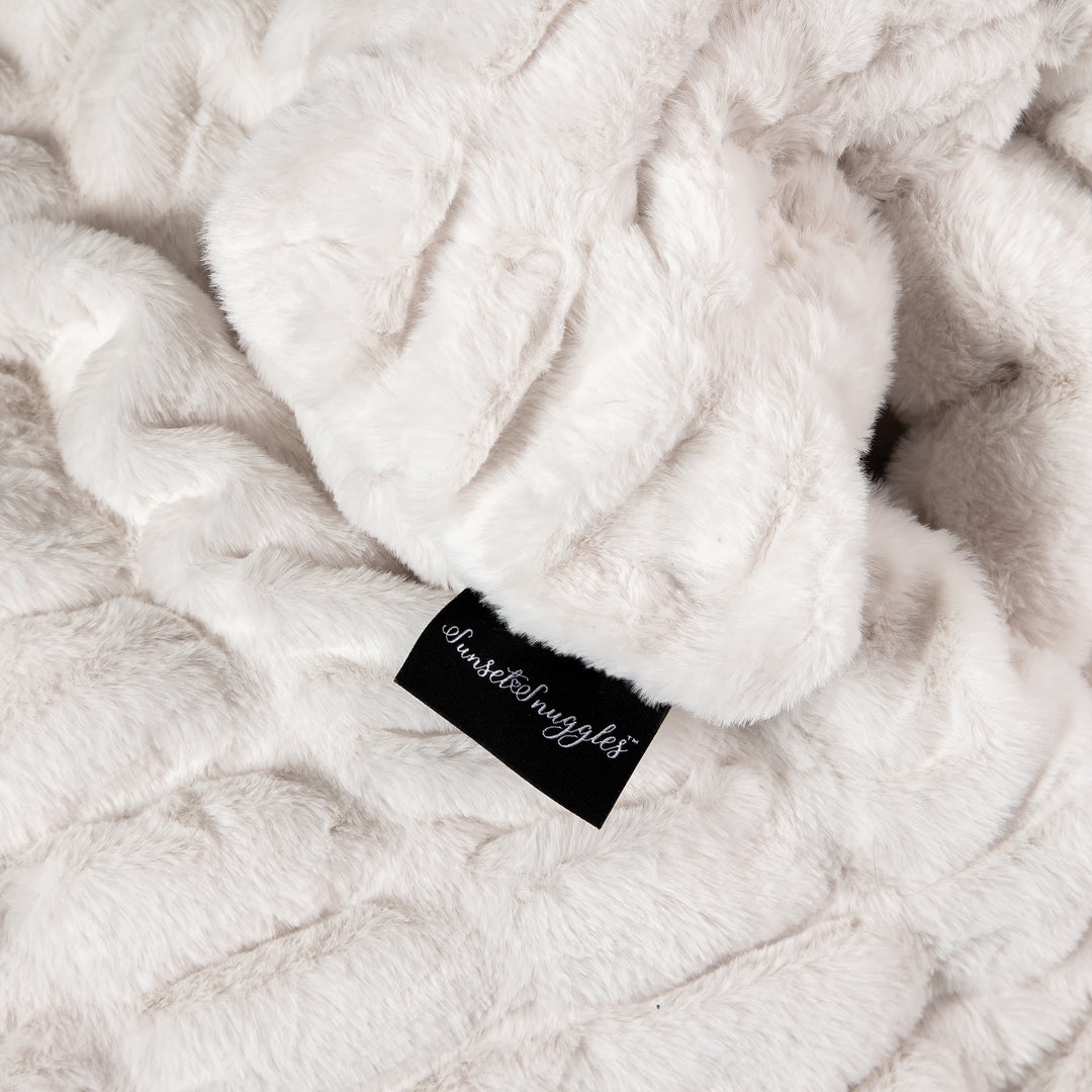 Cream Clouds Double-sided Minky Blanket