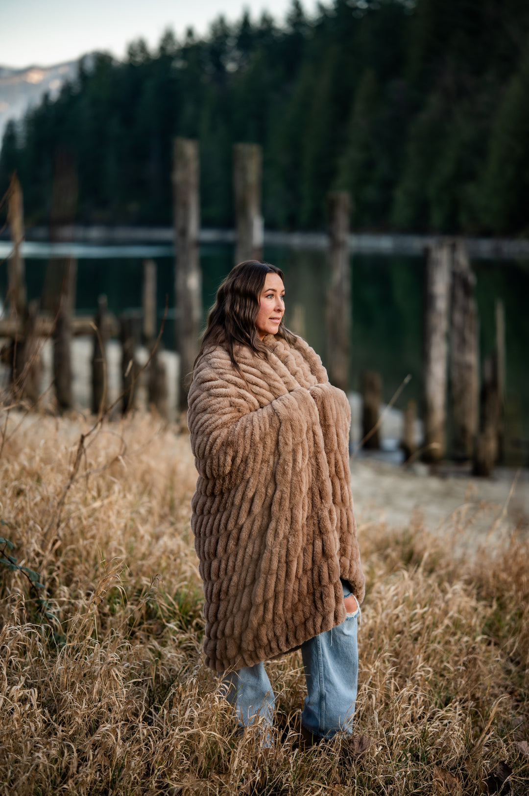 Mushroom Minky Blanket