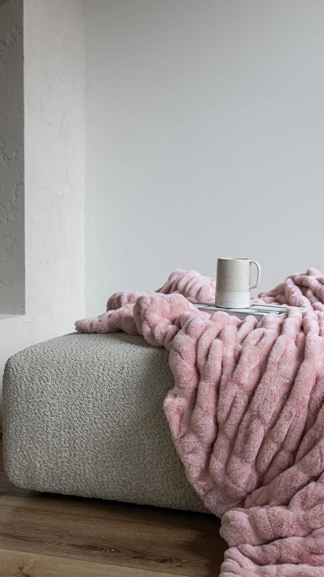 Blush Pink Double-sided Minky Blanket
