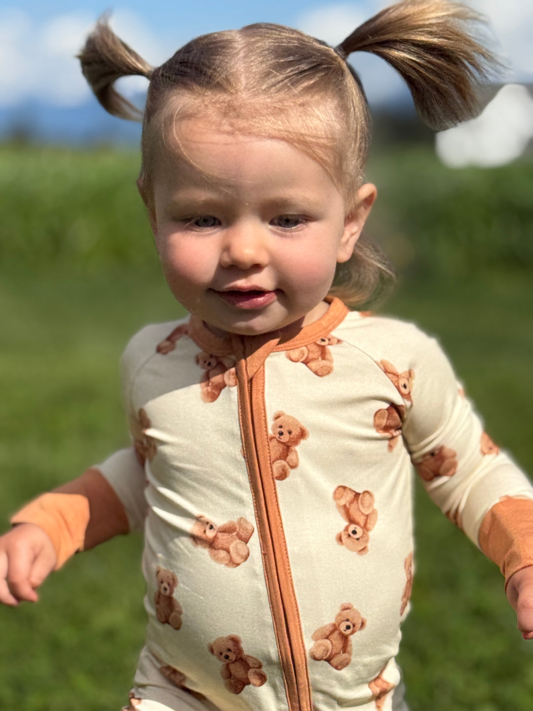 Convertible Footed One Piece Teddy Bear