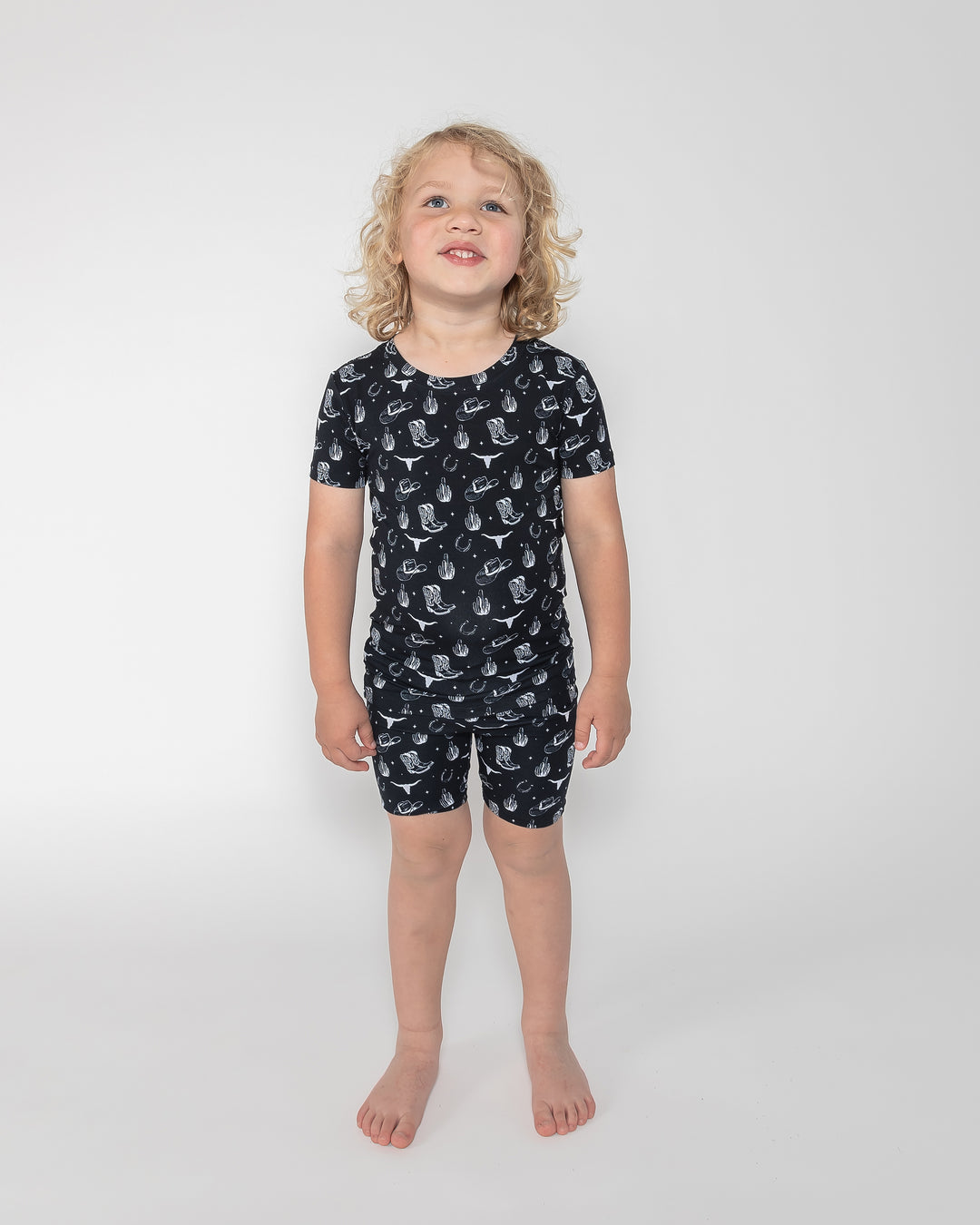 Kids Short PJ Set - Country Nights