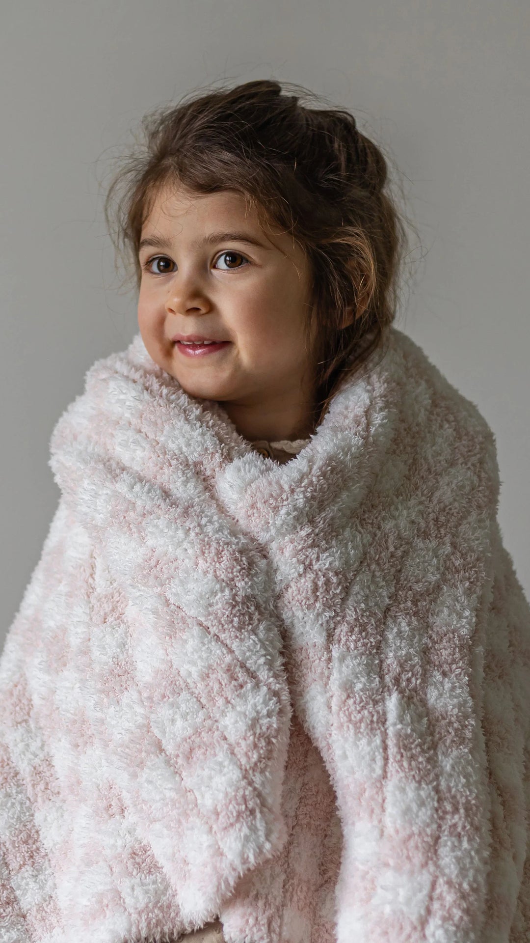 Baby Pink Check Print Toddler