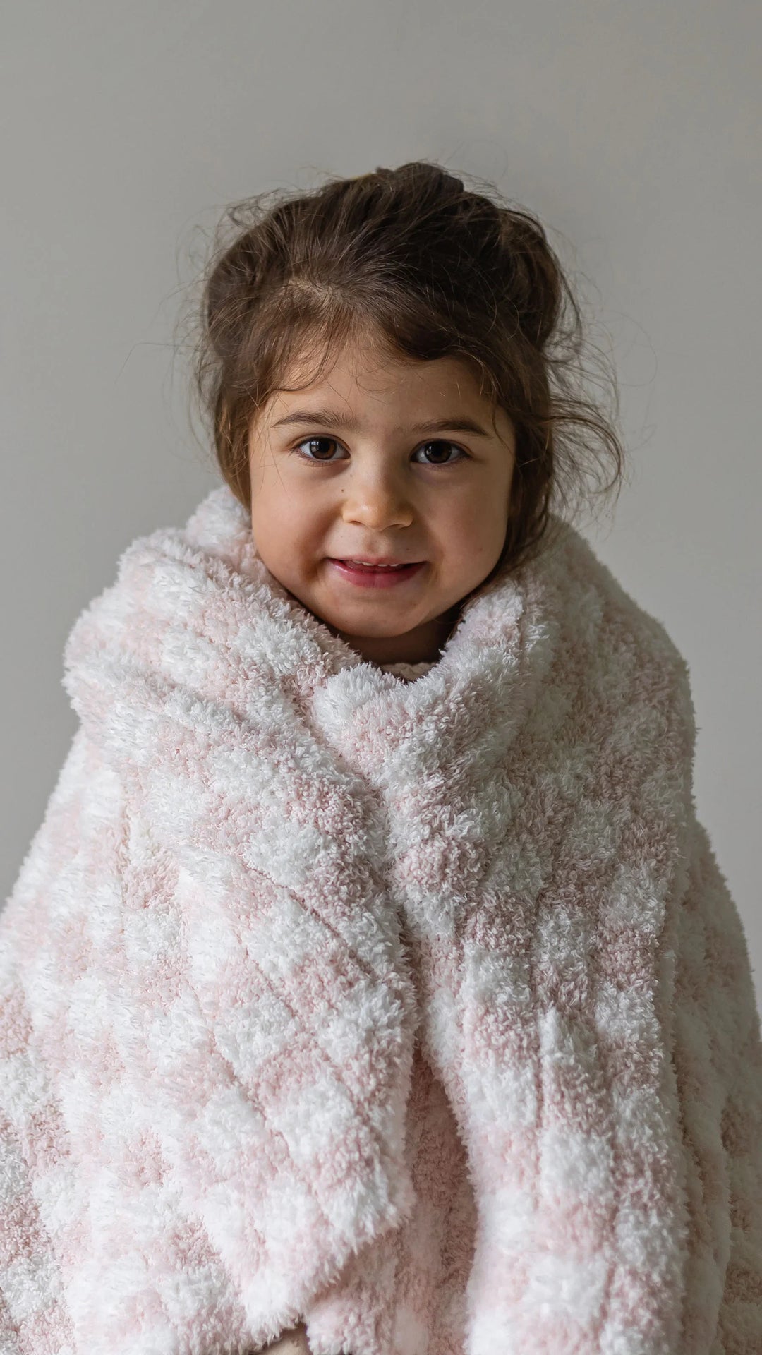 Baby Pink Check Print Toddler