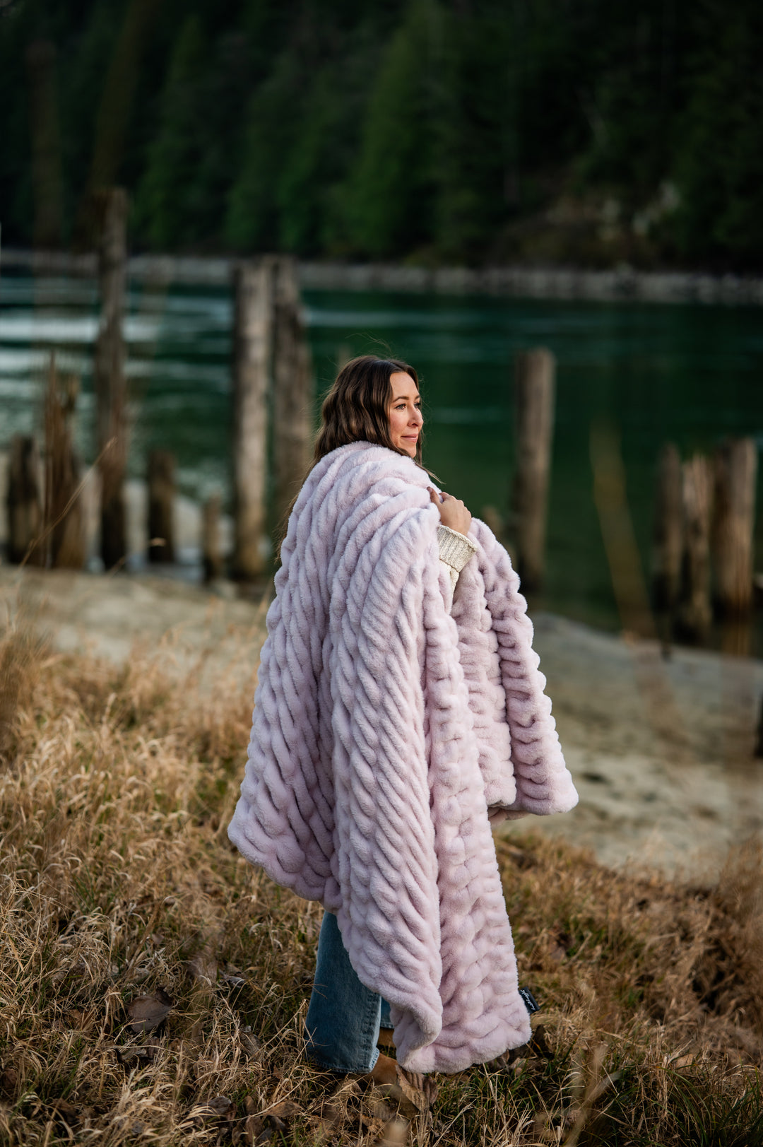 Lavender Lilac Minky Blanket