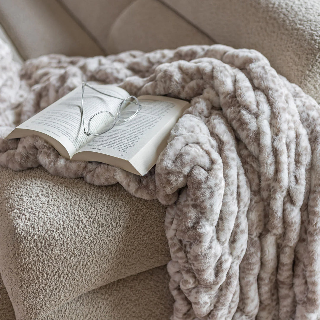 Snow Leopard Minky Blanket