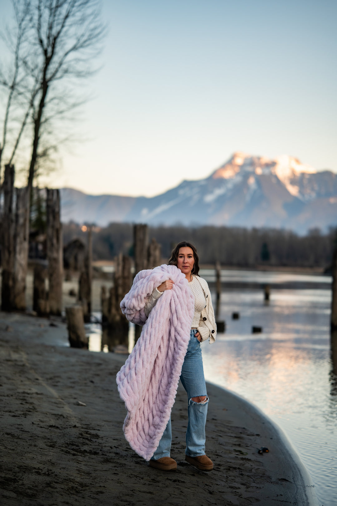 Lavender Lilac Minky Blanket