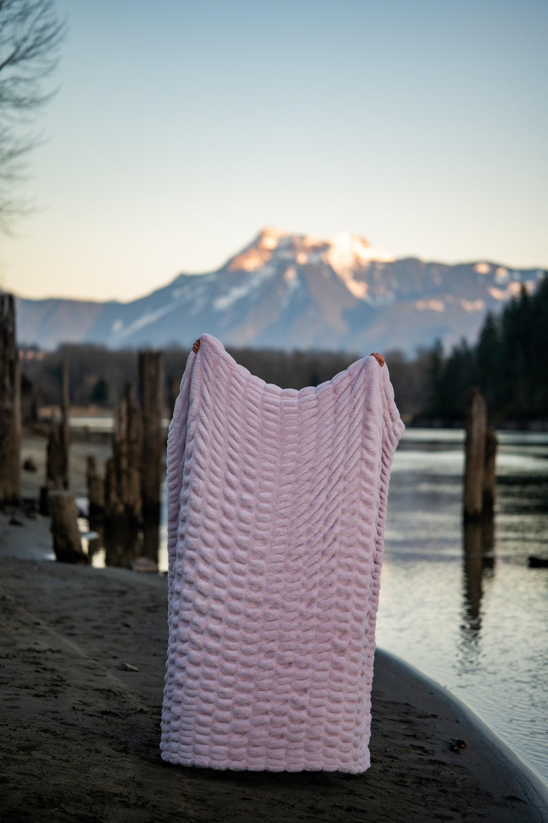 Lavender Lilac Minky Blanket