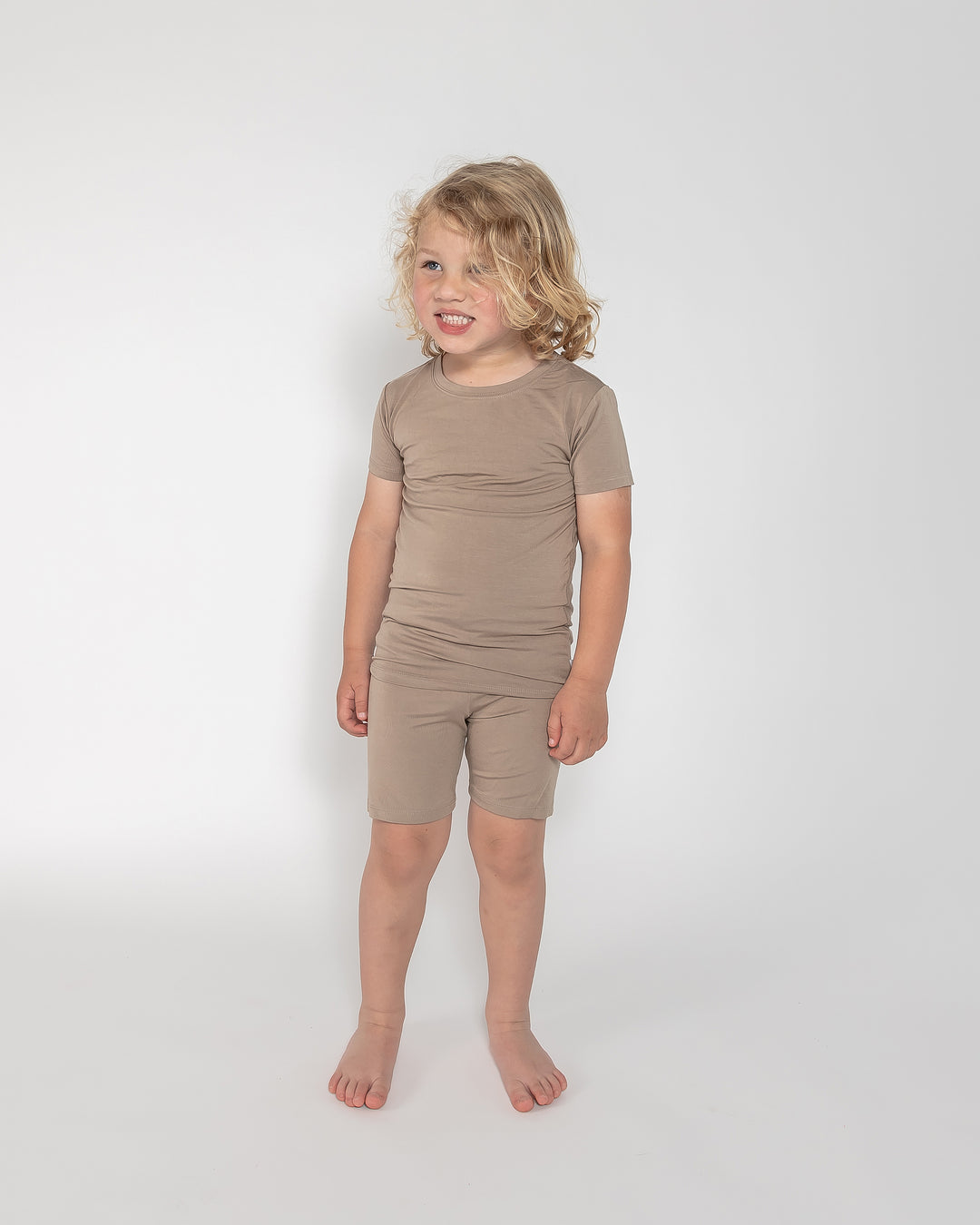 Kids Short PJ Set - Sand Dune