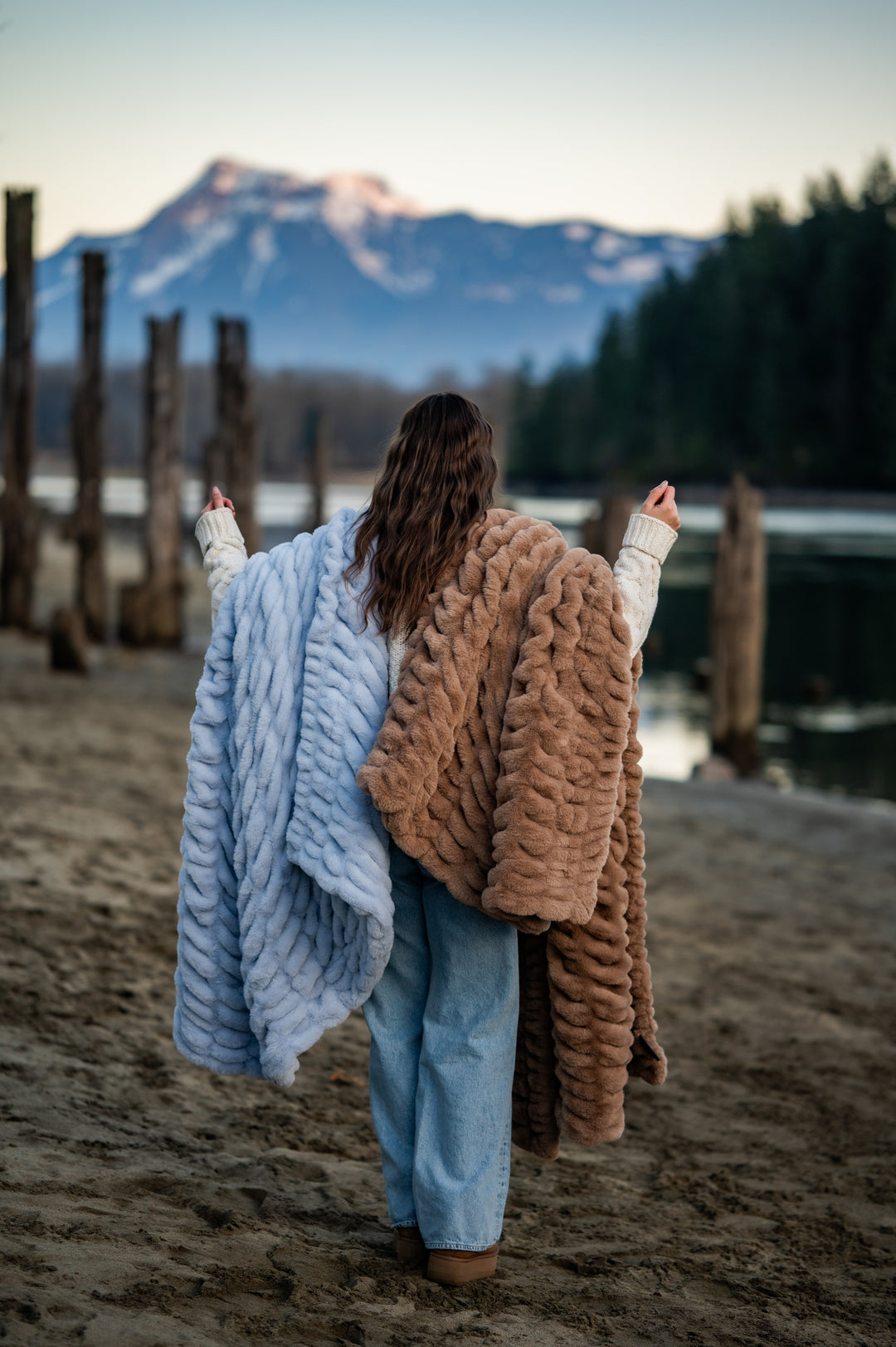 Mushroom Minky Blanket
