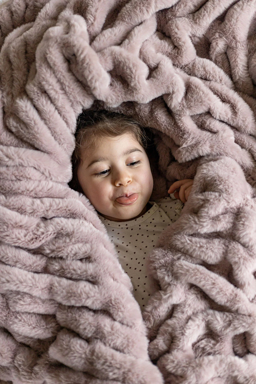 Milk Chocolate Mauve Minky Blanket