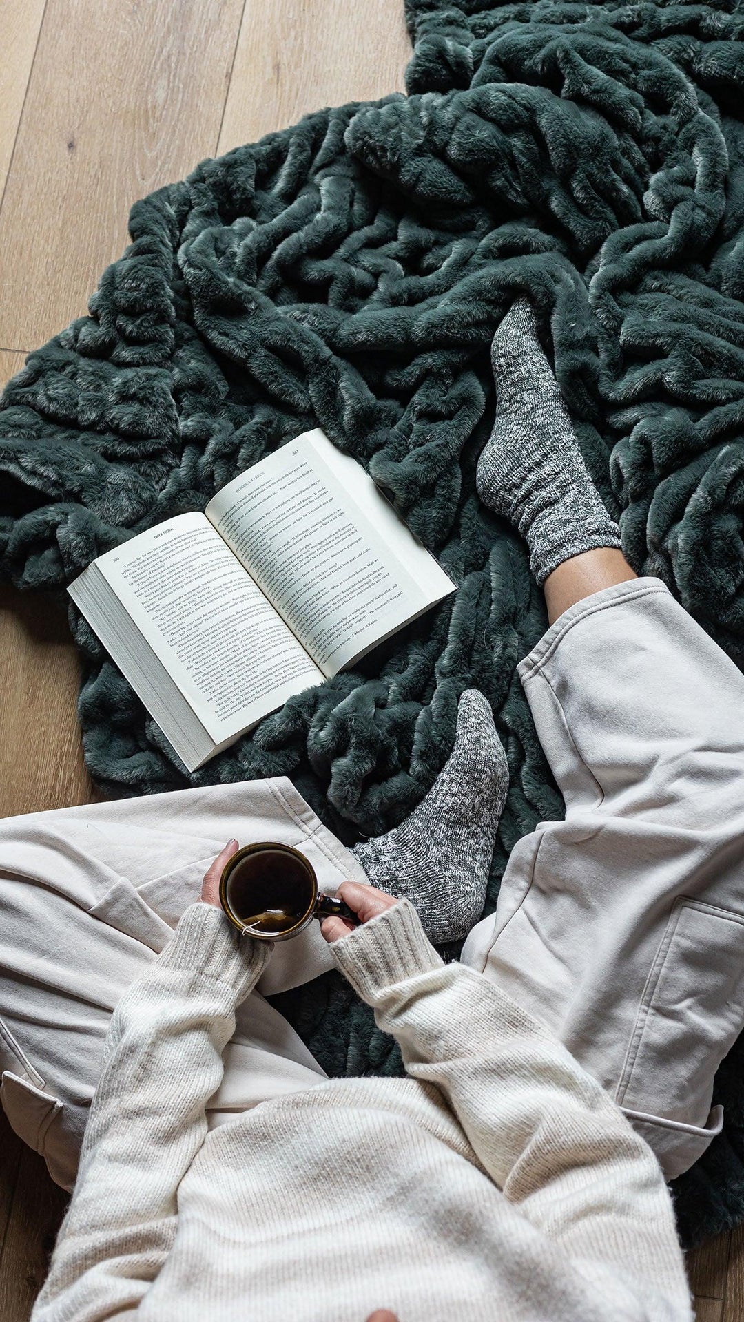 Deep Forest Green Minky Blanket