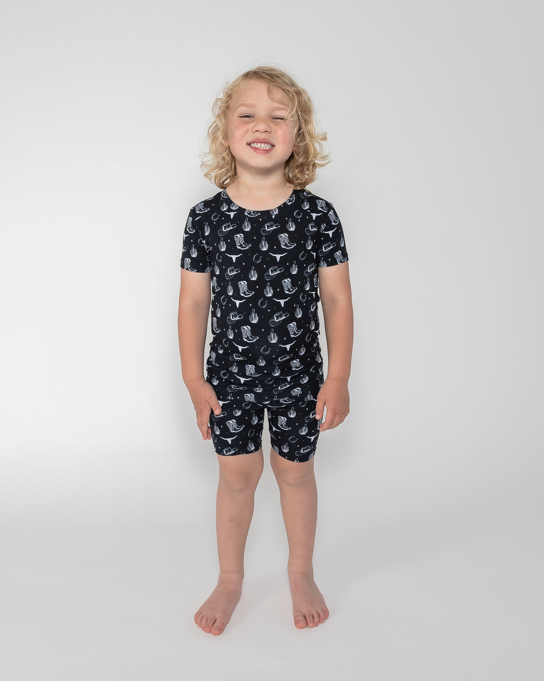 Kids Short PJ Set - Country Nights