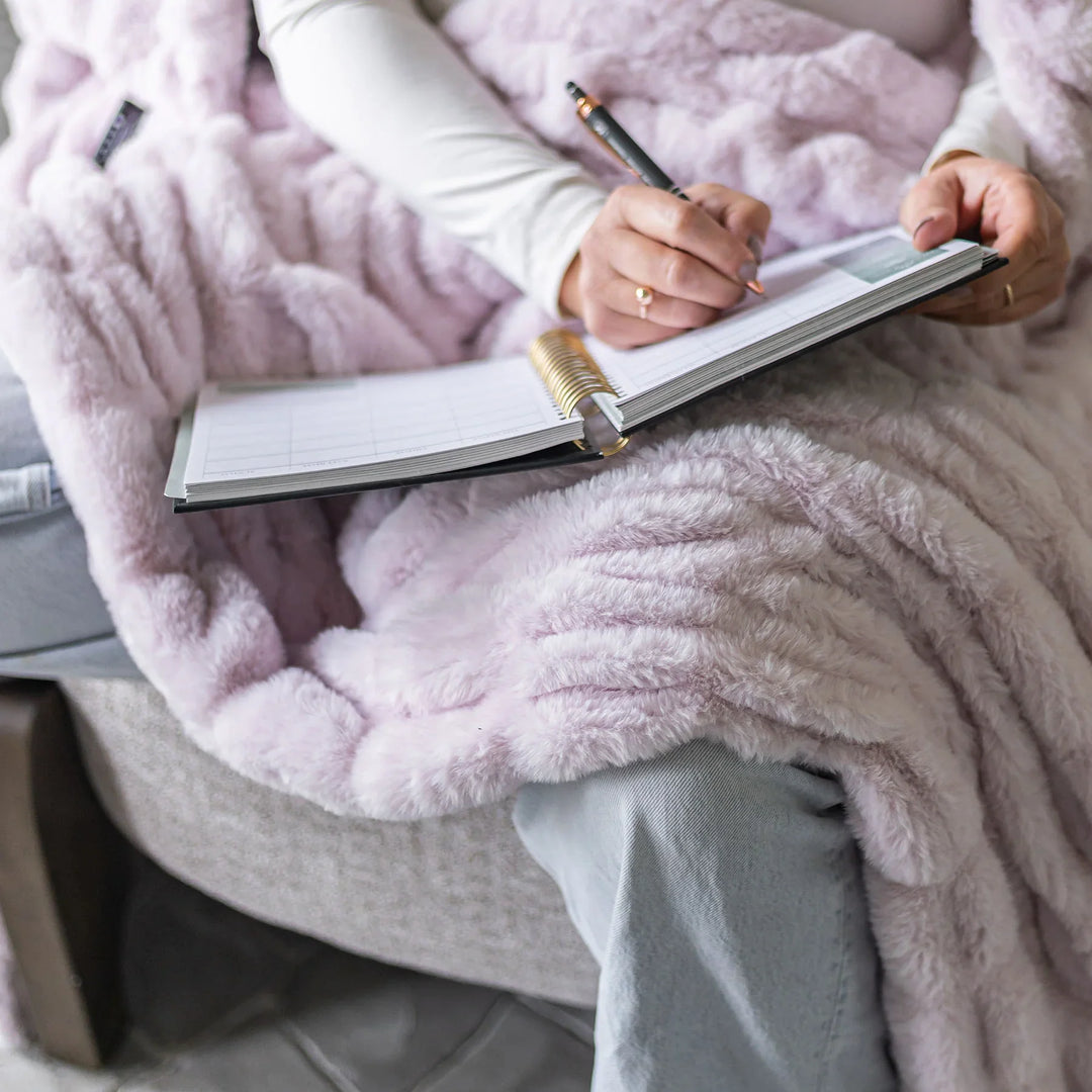 Lavender Lilac Minky Blanket