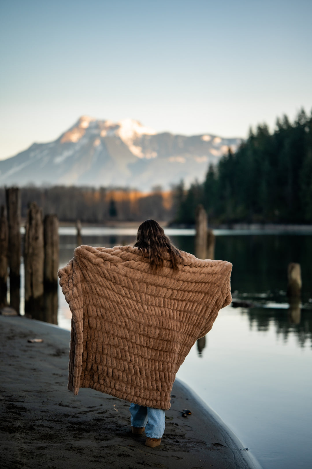 Mushroom Minky Blanket