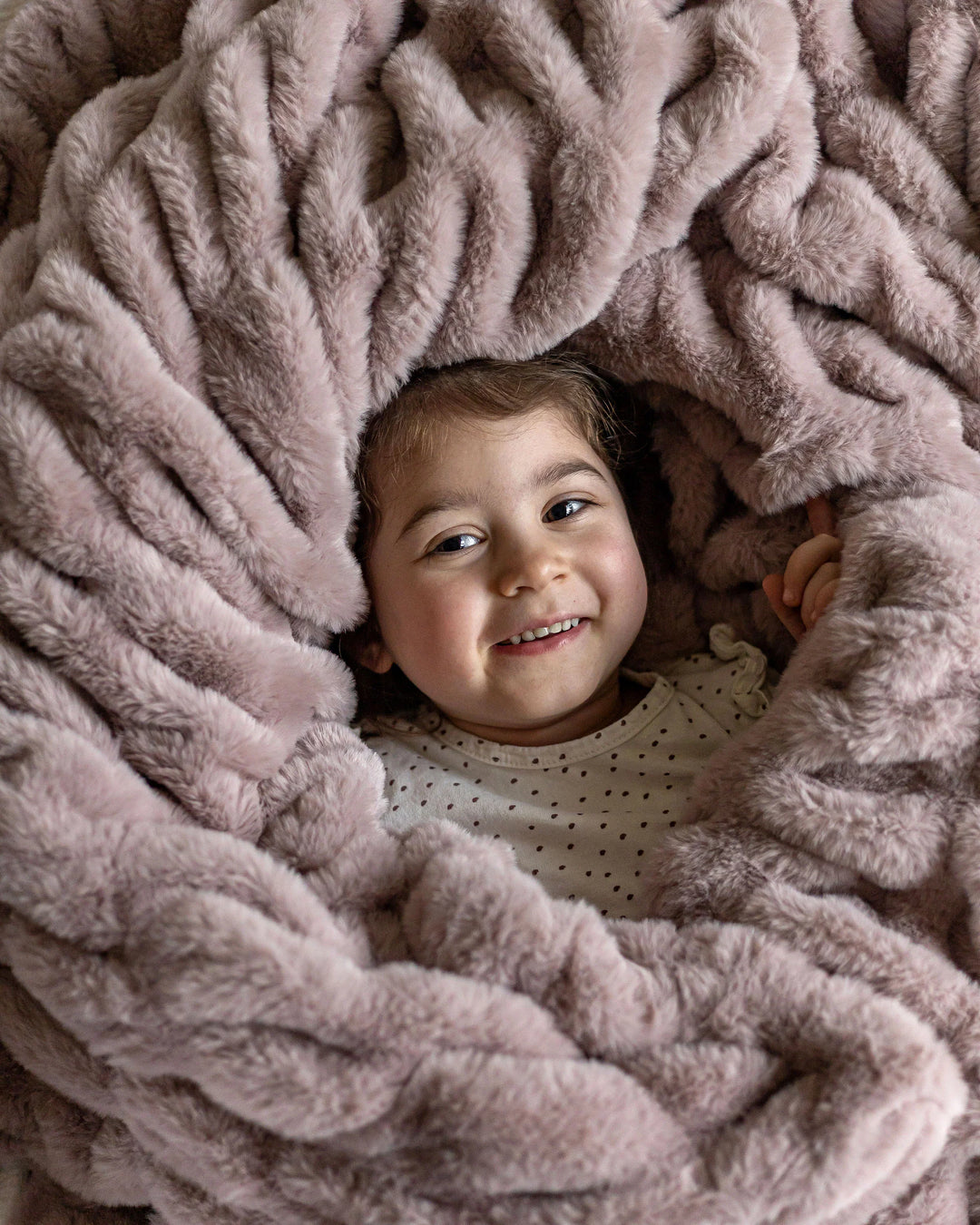 Milk Chocolate Mauve Minky Blanket