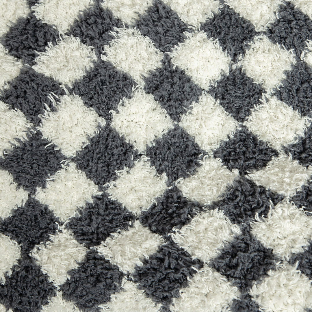 Turbulence & Baby's Breath Check Print Extended Throw