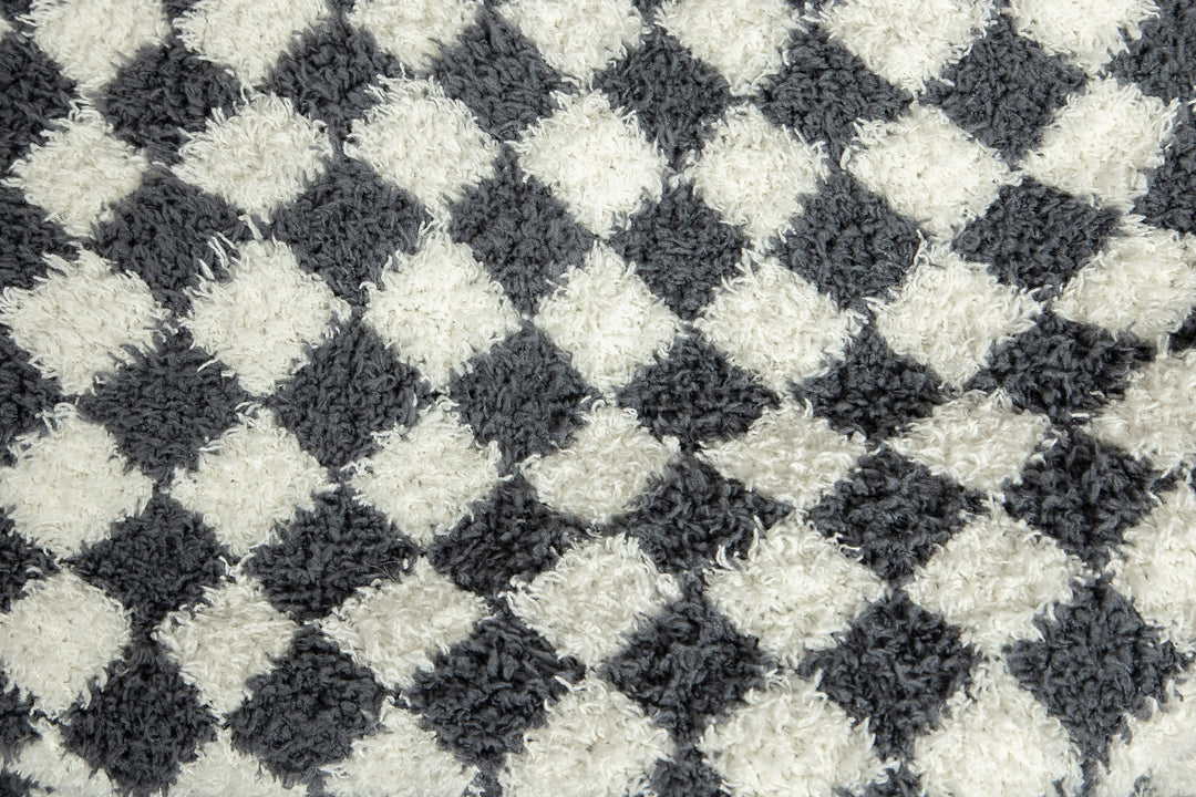 Turbulence & Baby's Breath Check Print Extended Throw