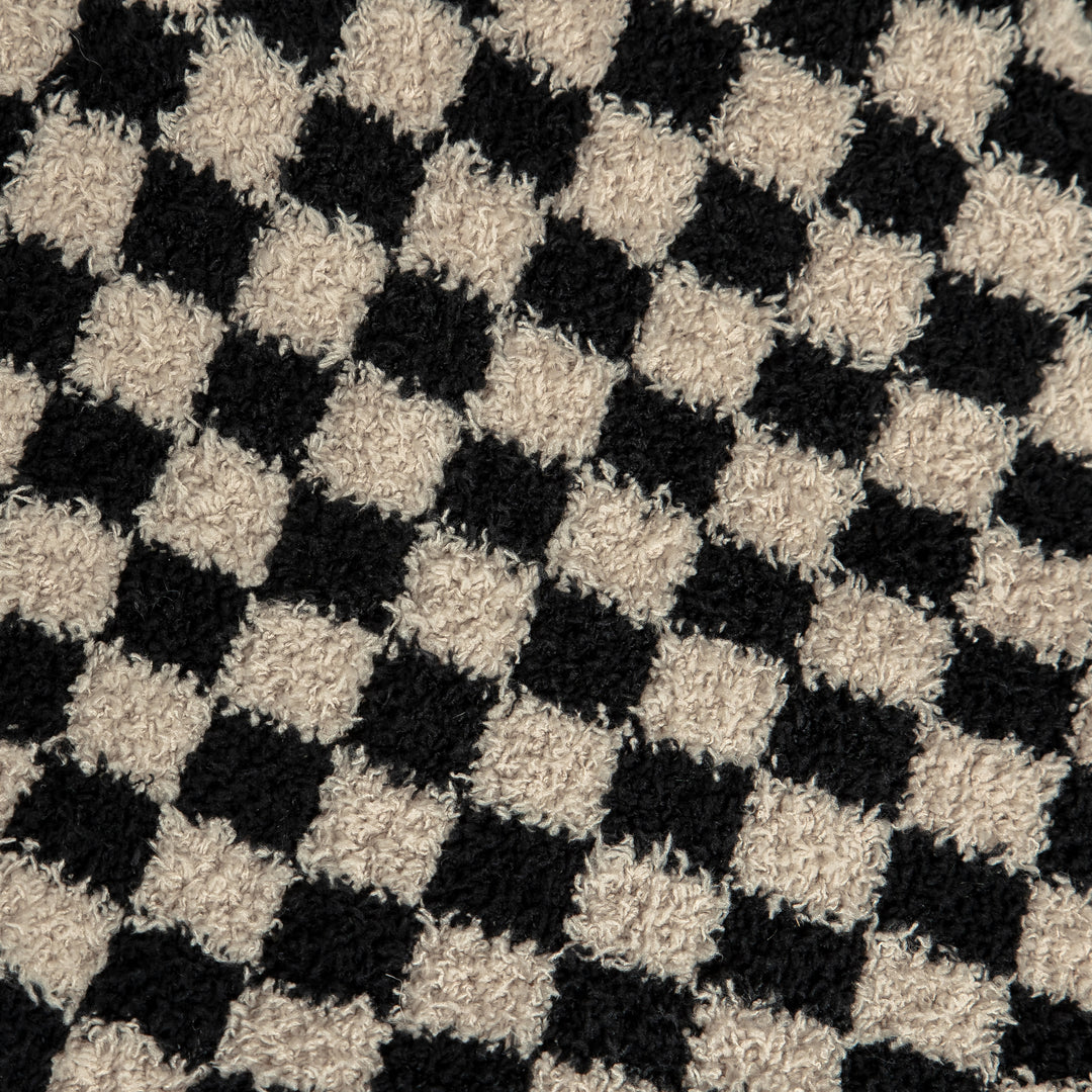 Tap Shoe & Rainy Day Check Print Extended Throw