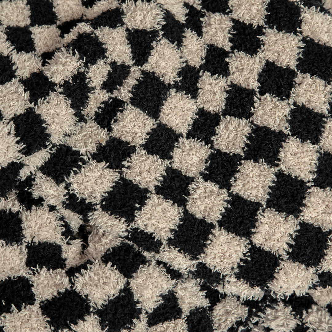Tap Shoe & Rainy Day Check Print Extended Throw